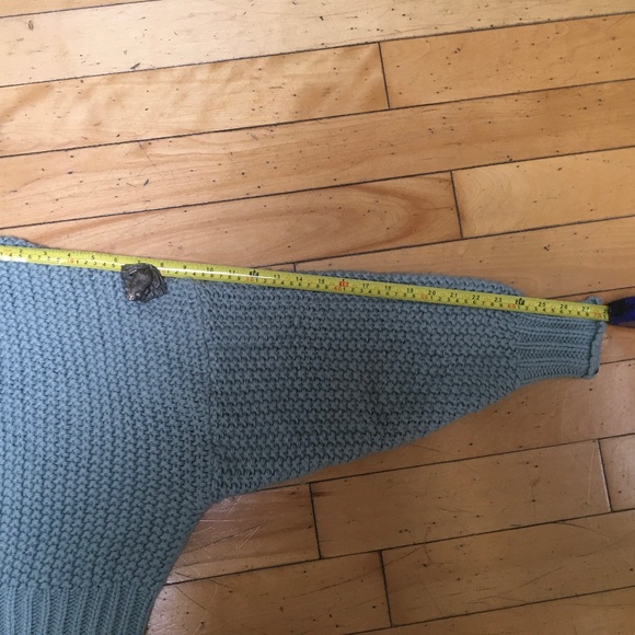 Sweater: H&M Green Chunky Heavy Knit Turtleneck (Women's Small) - Picture 10 of 10